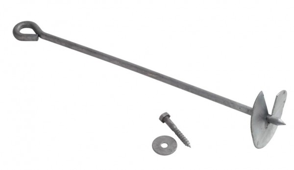 Bodenanker, Pfostenanker, Grundanker Länge 50 cm