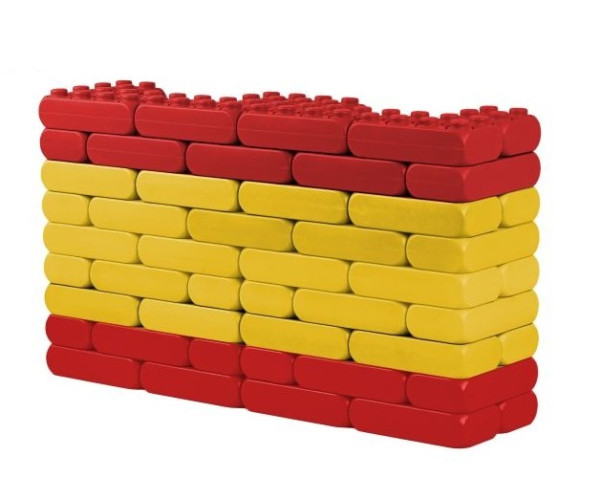 60 Stück XXL Funblocks Spanien Set Spielbausteine, Jumbo Bausteine