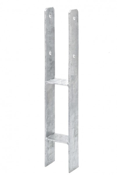 1 x Bodenanker, H-Anker, Pfostenanker 90 mm, für Kanthölzer