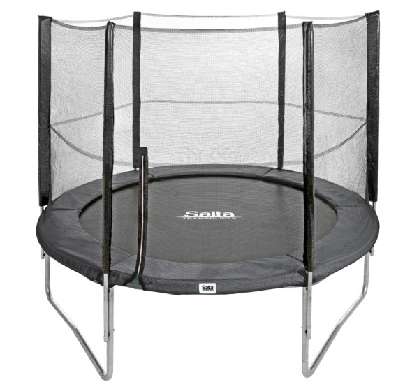 Salta Trampolin rund  1,83 m, schwarz Combo mit Fangnetz, Schutzrand