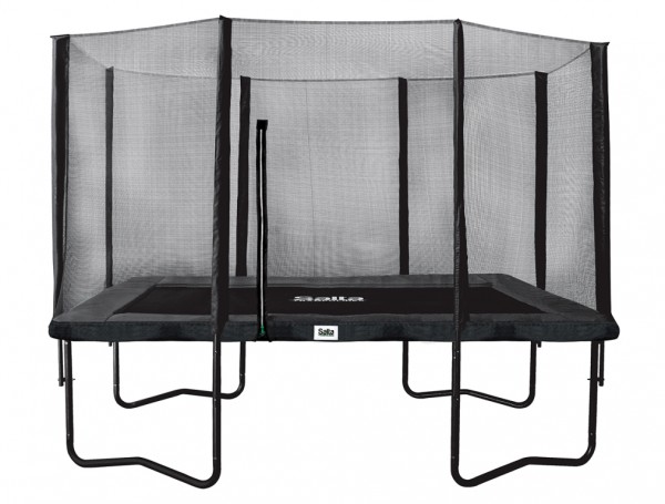 Salta Trampolin 1,53 x 2,14 m, Premium Black mit Fangnetz, Schutzrand