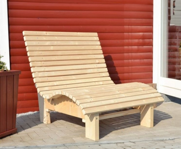 Relaxliege Gartenliege Sonnenliege aus Holz