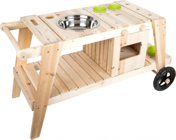 Kinder Matschküche Outdoor Spielküche mit Räder