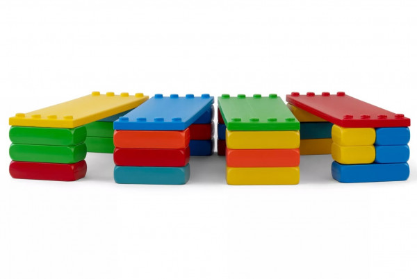 30 Stück XXL Funblocks Parkour-Set Hürden, Spielbausteine