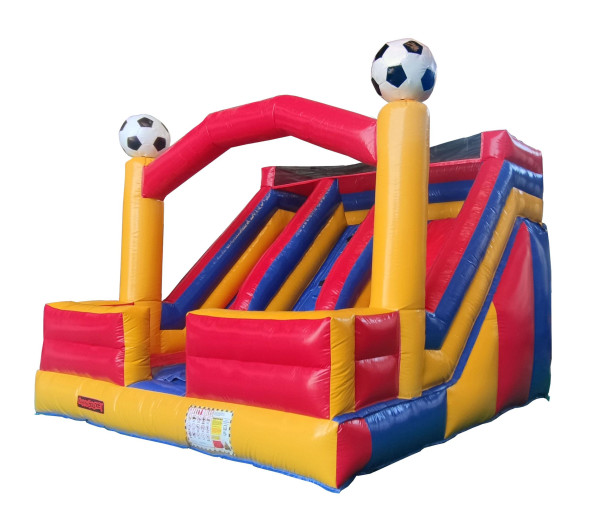 Profi Hüpfburg Double Slide and Fun Boys mit Gebläse 4,50 x 4,00 m