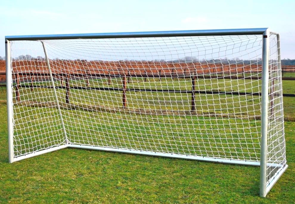 2 x Aluminium Fußballtore mit Netz 4m x 2m für den Garten, Outdoor Tor