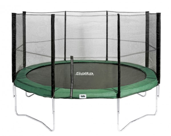 Salta Trampolin rund  3,66 m, grn Combo mit Fangnetz, Schutzrand