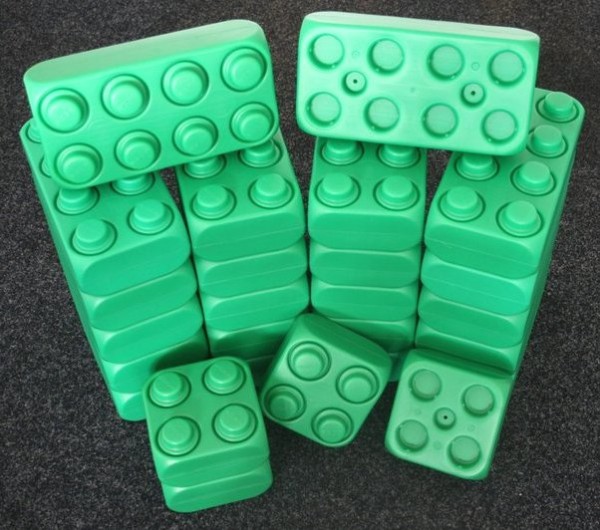 26 Stück XXL Fun-Blocks grün Ergänzungs Set, Spielbausteine, Bausteine von ESDA