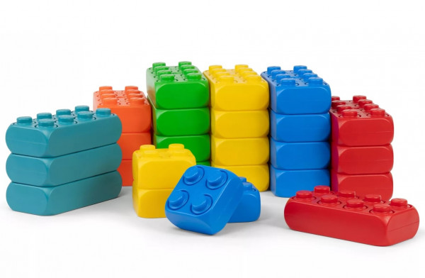 26 Stück XXL Funblocks Starter Set Spielbausteine, Jumbo Bausteine, Bausteine Set