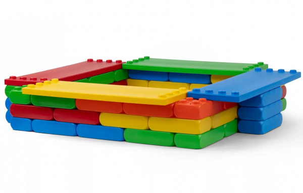 57 Stück XXL Funblocks Sandkasten-Set, Spielbausteine