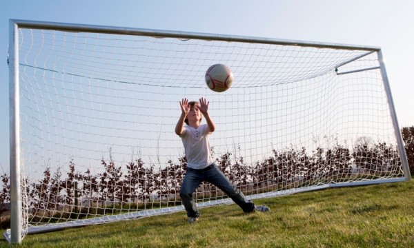 Aluminium Fuballtor 4m x 2m mit Netz fr Outdoor